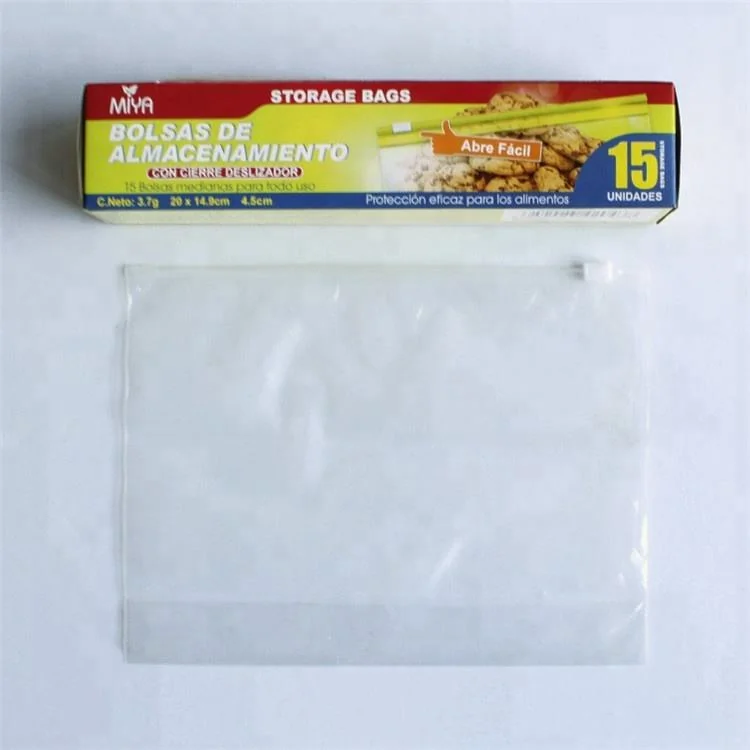 定制印刷塑料低密度聚乙烯拉链锁袋 食品级拉链滑块食品储存袋