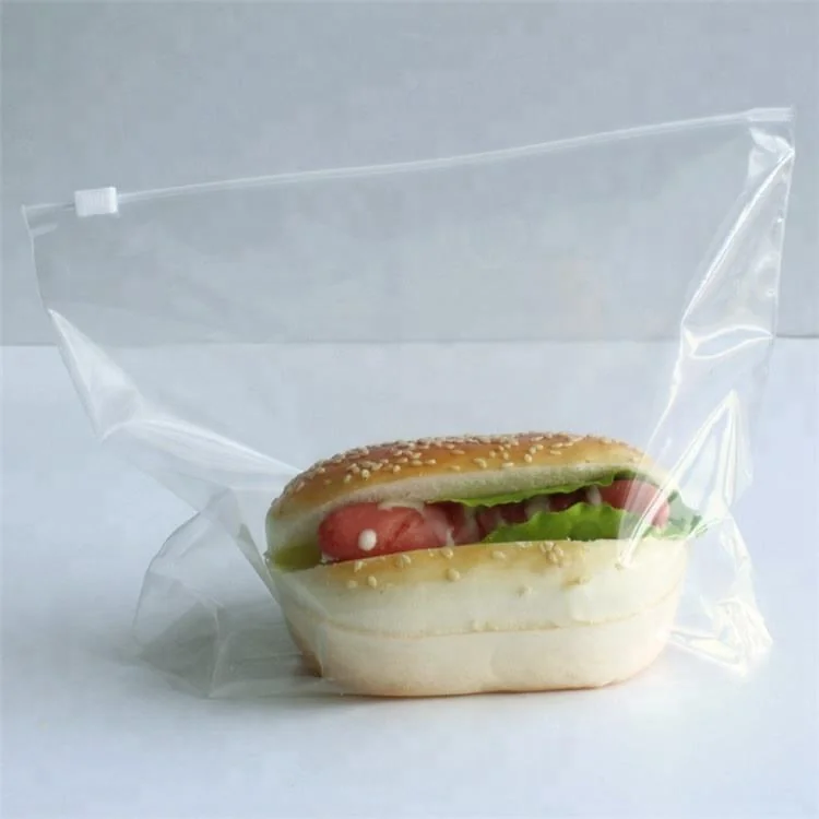 定制印刷塑料低密度聚乙烯拉链锁袋 食品级拉链滑块食品储存袋
